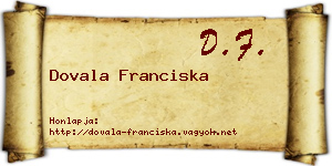 Dovala Franciska névjegykártya